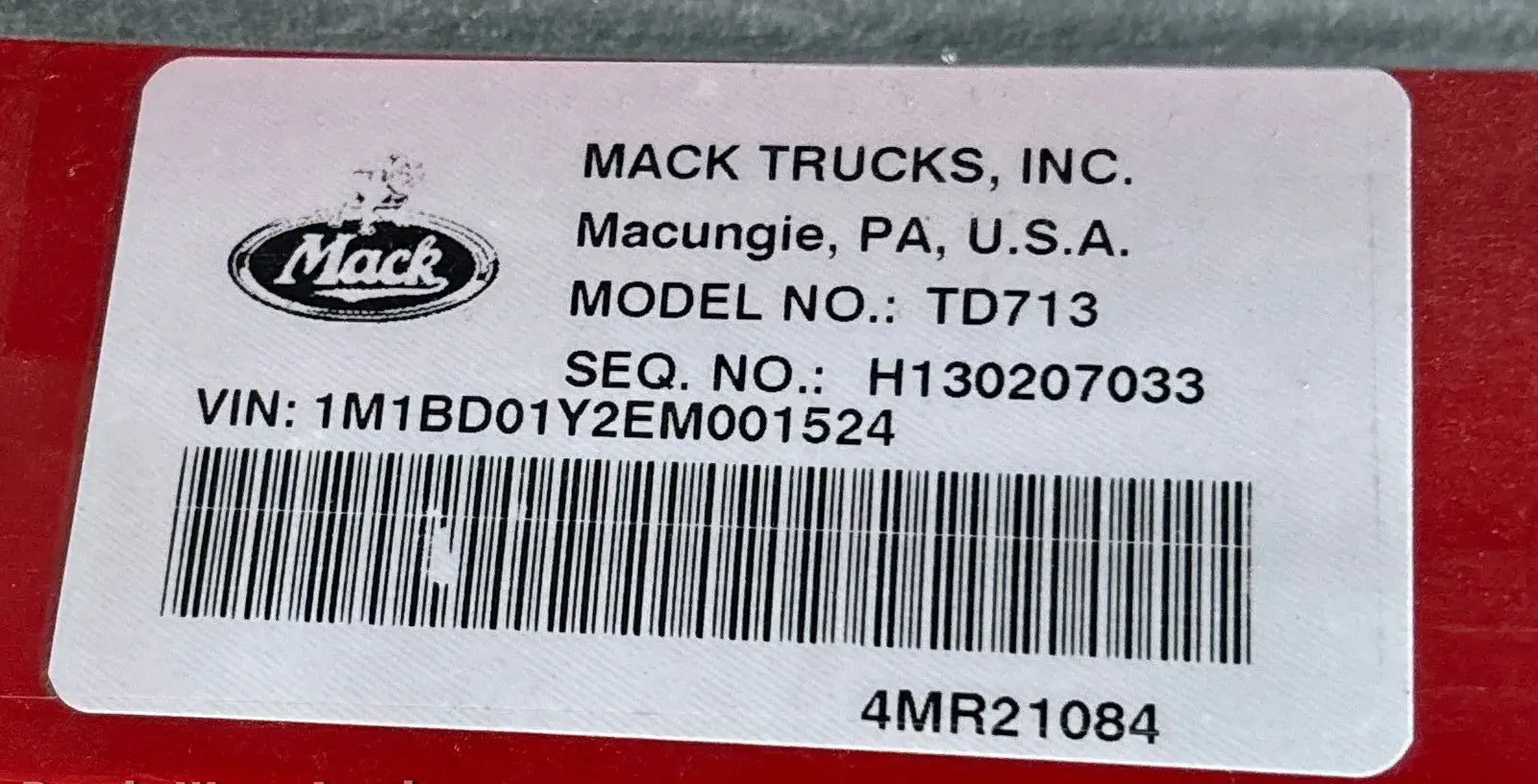 2014 Mack Titan TD713 semi Truck For Sale | Low Miles | Live Auction