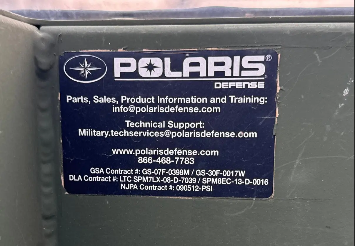 2015 Polaris Defense Dagor For Sale | Low Miles | Live Auction