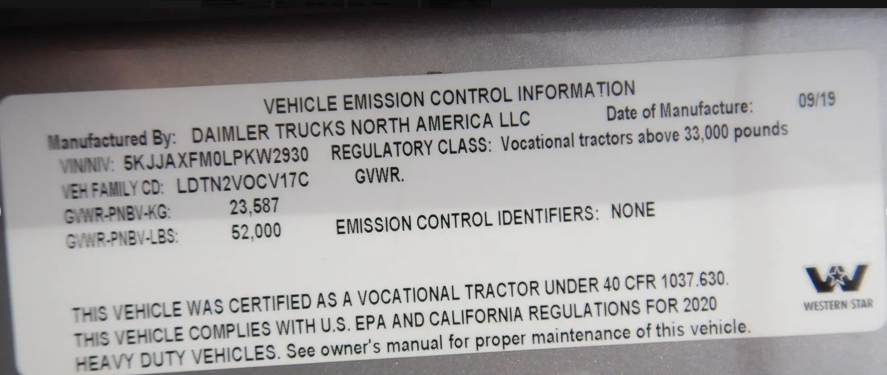 2020 Western Star 4700SB semi Truck For Sale | Low Miles | Live Auction