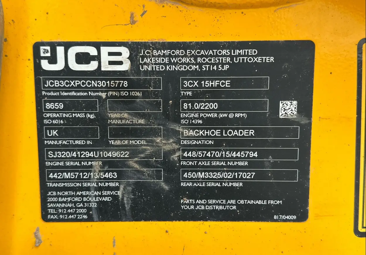 2022 JCB 3CX 15HFCE Backhoe For Sale | Low Hours | Live Auction