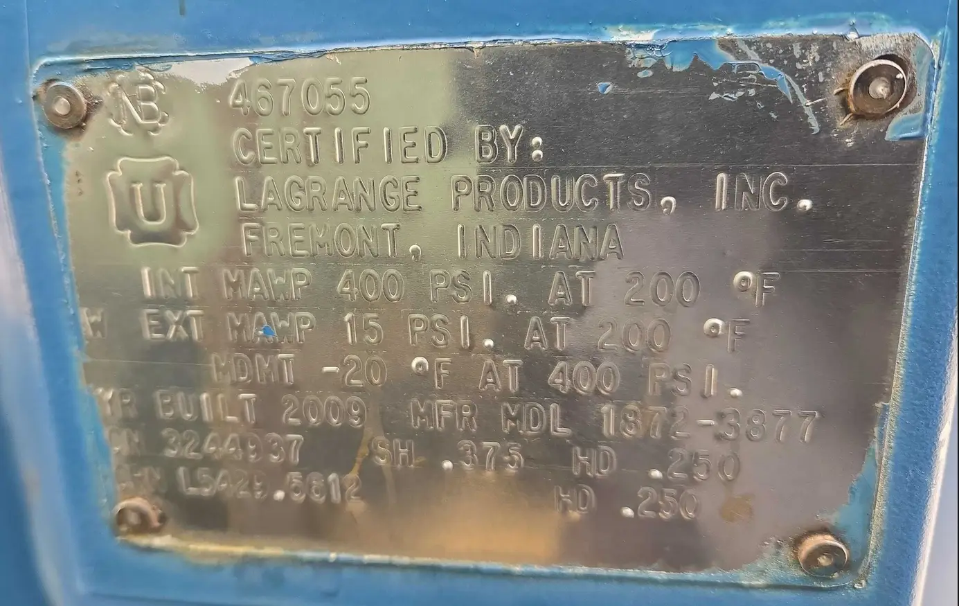 2011 Sullair 9001150XH air compressor
