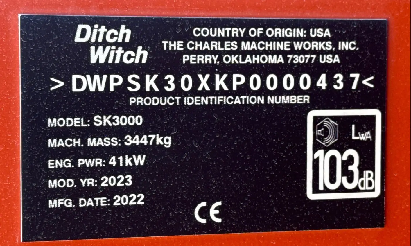 2022 Ditch Witch SK3000 compact utility loader