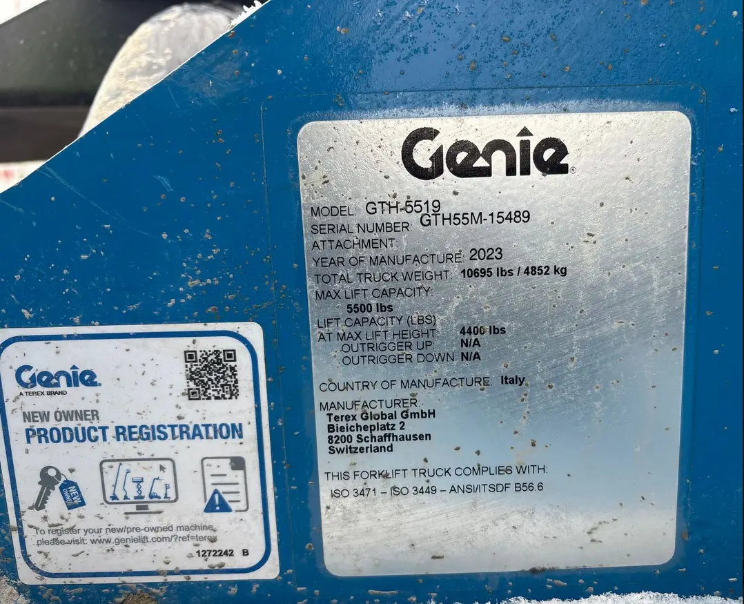 2023 Genie GTH-5519 telehandler