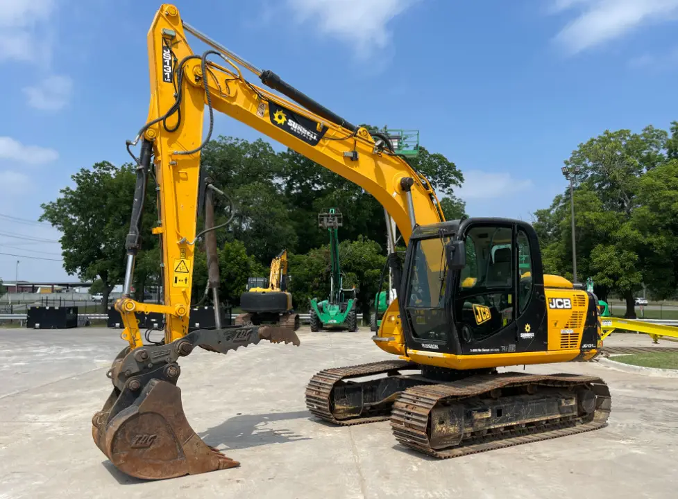 2018 JCB JS131LC Hydraulic Excavator A/C Cab Aux Hyd Thumb 36'' bucket