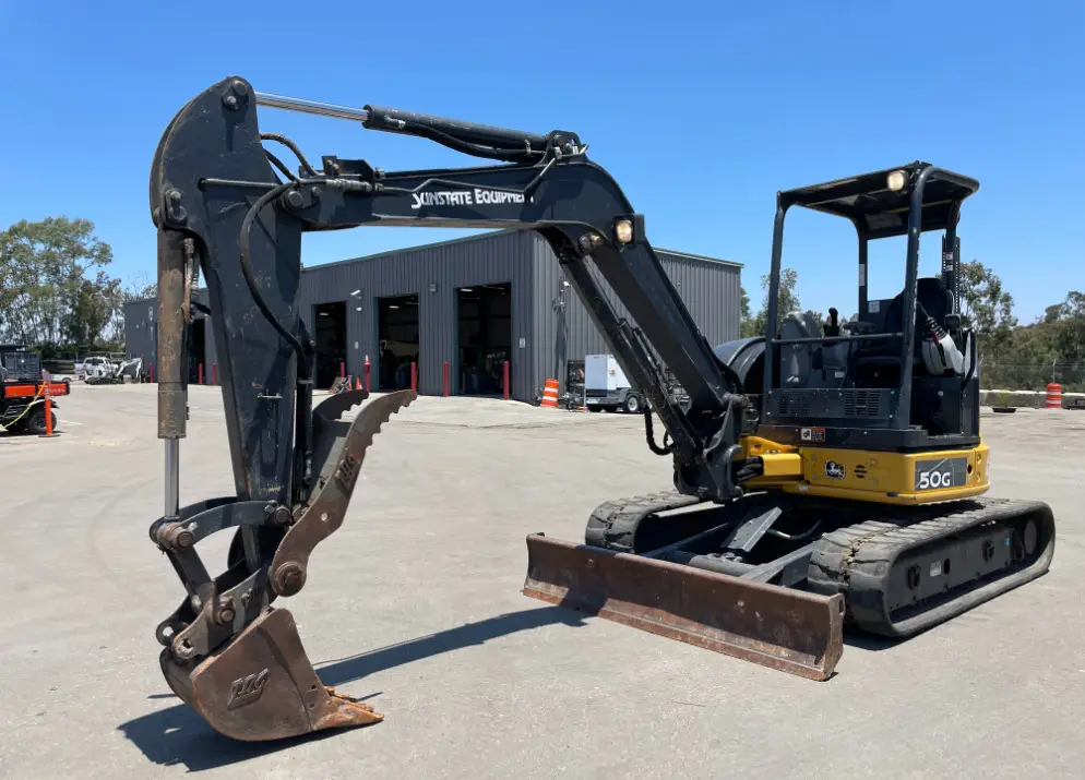 2018 John Deere 50G Mini Excavator Backhoe Aux Hyd Diesel Thumb Bucket