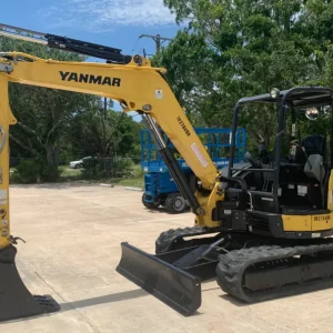 2019 Yanmar VIO55-6A Mini Excavator Blade Bucket Aux Hyd Q/C