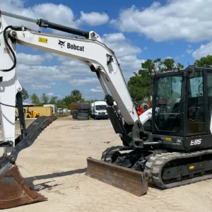 2020 Bobcat E85 Mini Excavator A/C Cab Hydraulic Thumb Aux Q/C bidadoo
