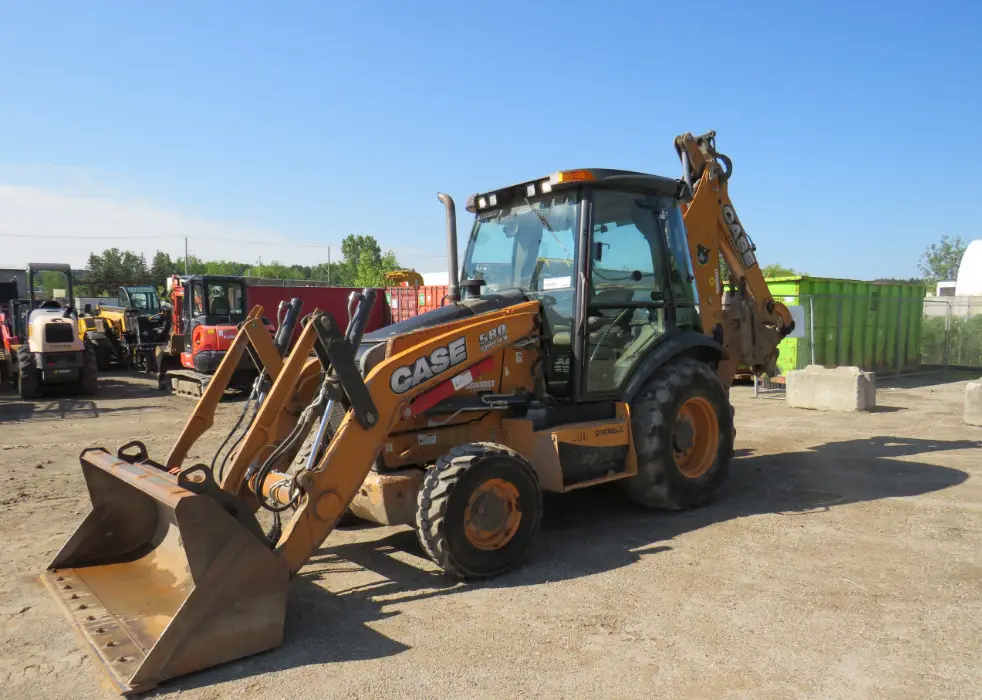 2016 Case 580 Super N 4WD Loader Backhoe Enclosed Bucket
