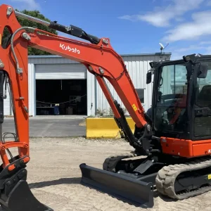 2021 Kubota KX060-5 Mini Excavator Rubber Tracks Cab Backhoe Blade 2-spd