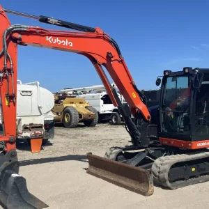 2021 Kubota KX080-4a2 Mini Excavator Rubber Tracks A/C Cab Backhoe Blade