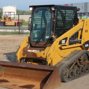 2015 Caterpillar 247B3 tracked skid steer loader Cab 2 Speed A/C Aux Hyd Q/C