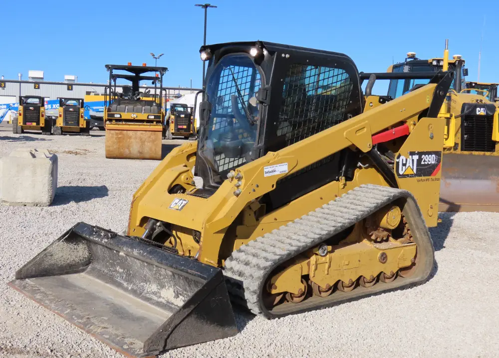 2019 Caterpillar 299D Tracked Skid Steer Track Loader High Flow Cab A/C Hyd Q/C