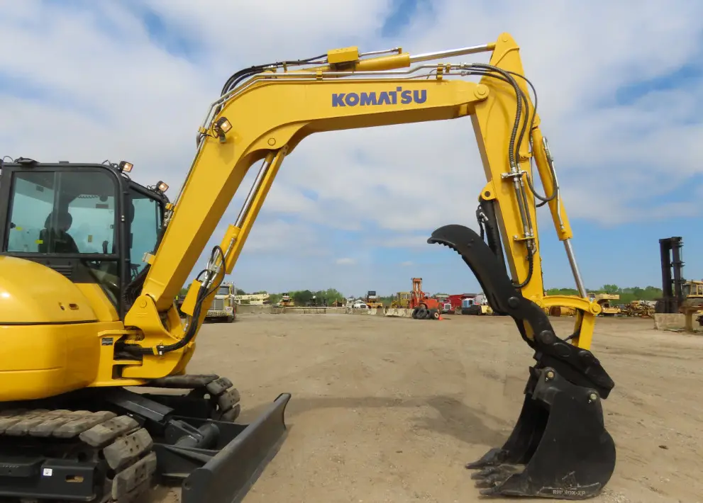 2020 Komatsu PC80MR-5E0 Mini Excavator Thumb Aux Hyd Yanmar Blade Bucket