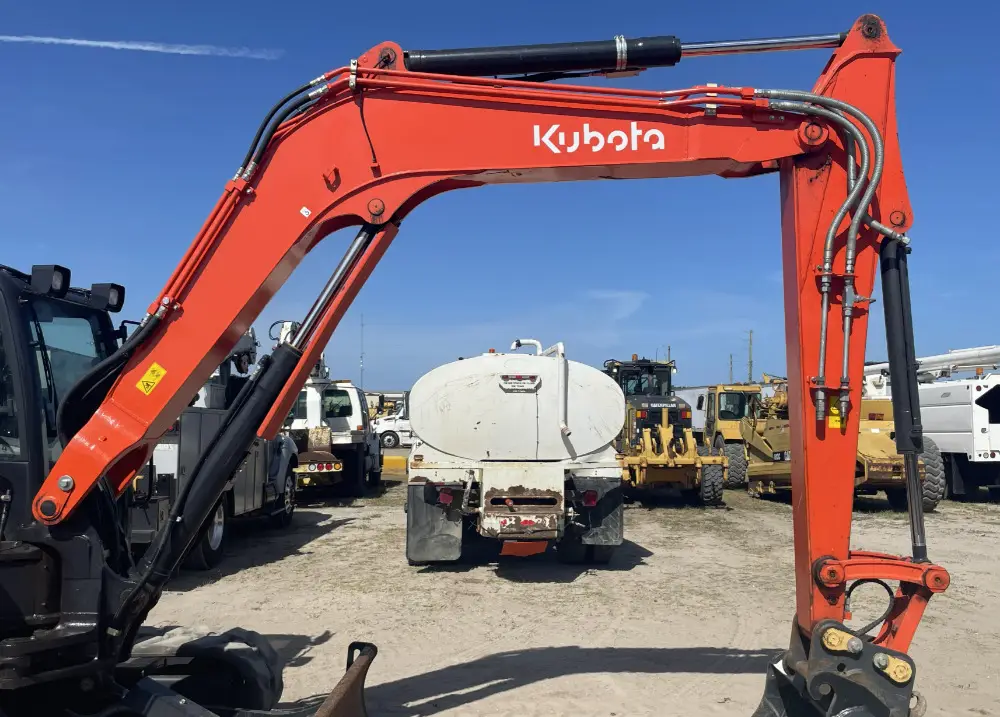 2021 Kubota KX080-4a2 Mini Excavator Rubber Tracks A/C Cab Backhoe Blade