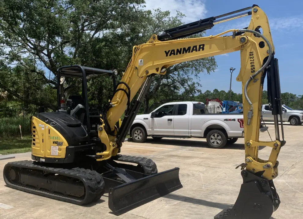 2019 Yanmar VIO55-6A Mini Excavator Blade Bucket Aux Hyd Q/C