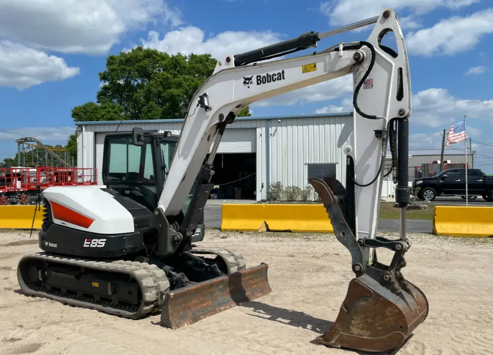 2020 Bobcat E85 Mini Excavator A/C Cab Hydraulic Thumb Aux Q/C bidadoo