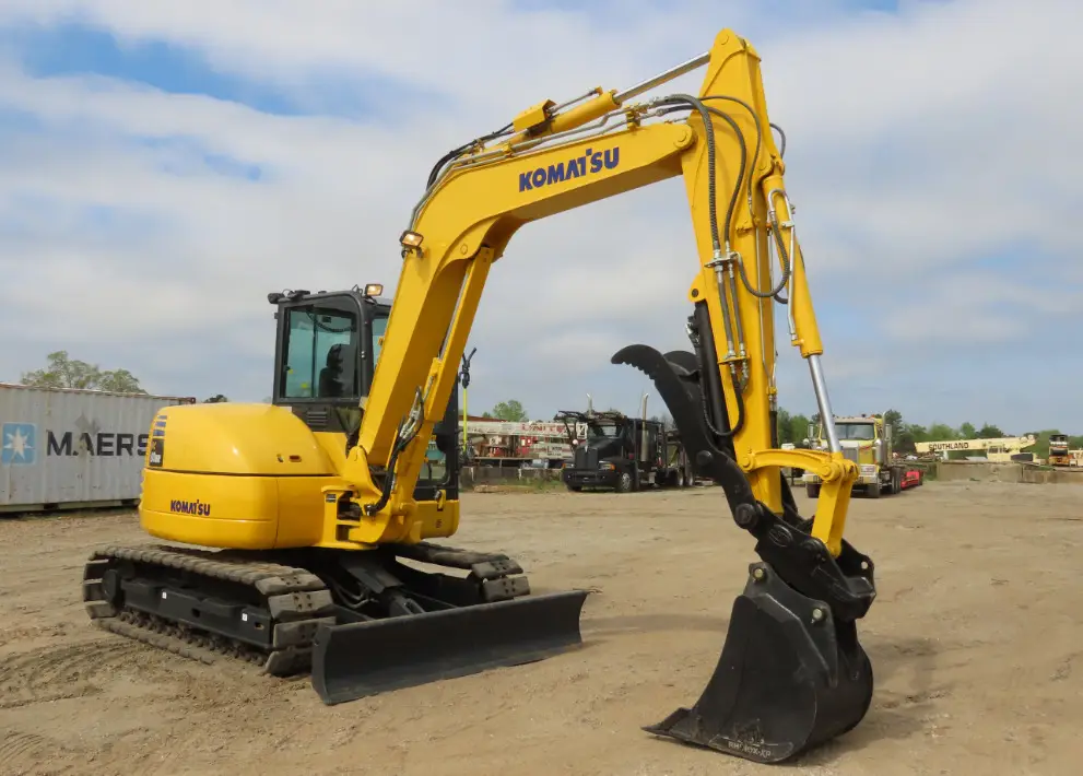 2020 Komatsu PC80MR-5E0 Mini Excavator Thumb Aux Hyd Yanmar Blade Bucket