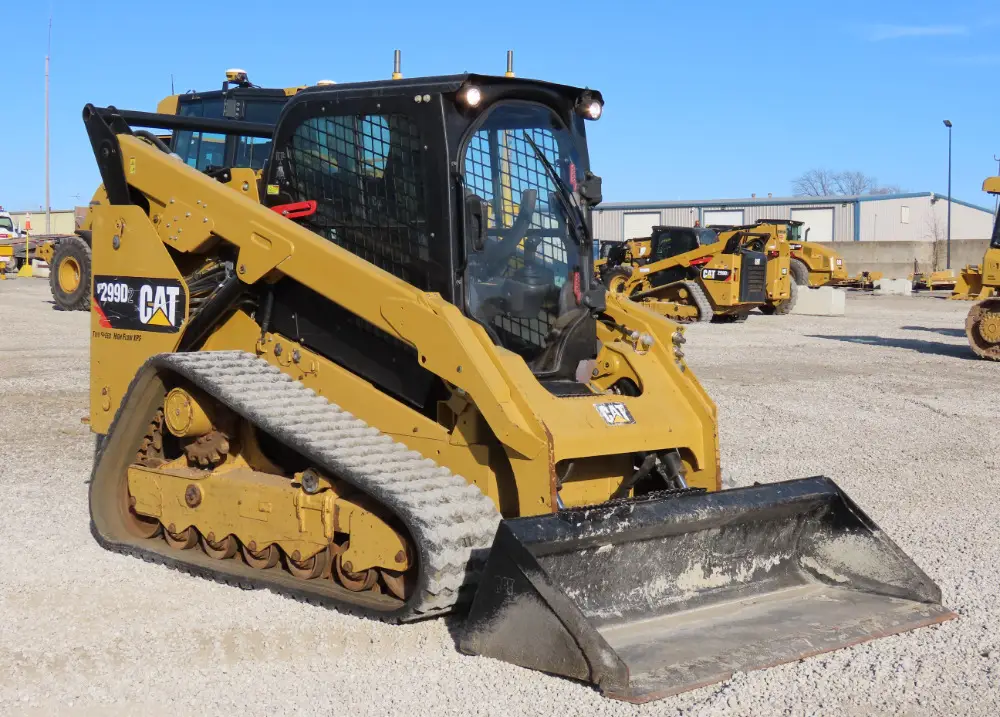 2019 Caterpillar 299D Tracked Skid Steer Track Loader High Flow Cab A/C Hyd Q/C