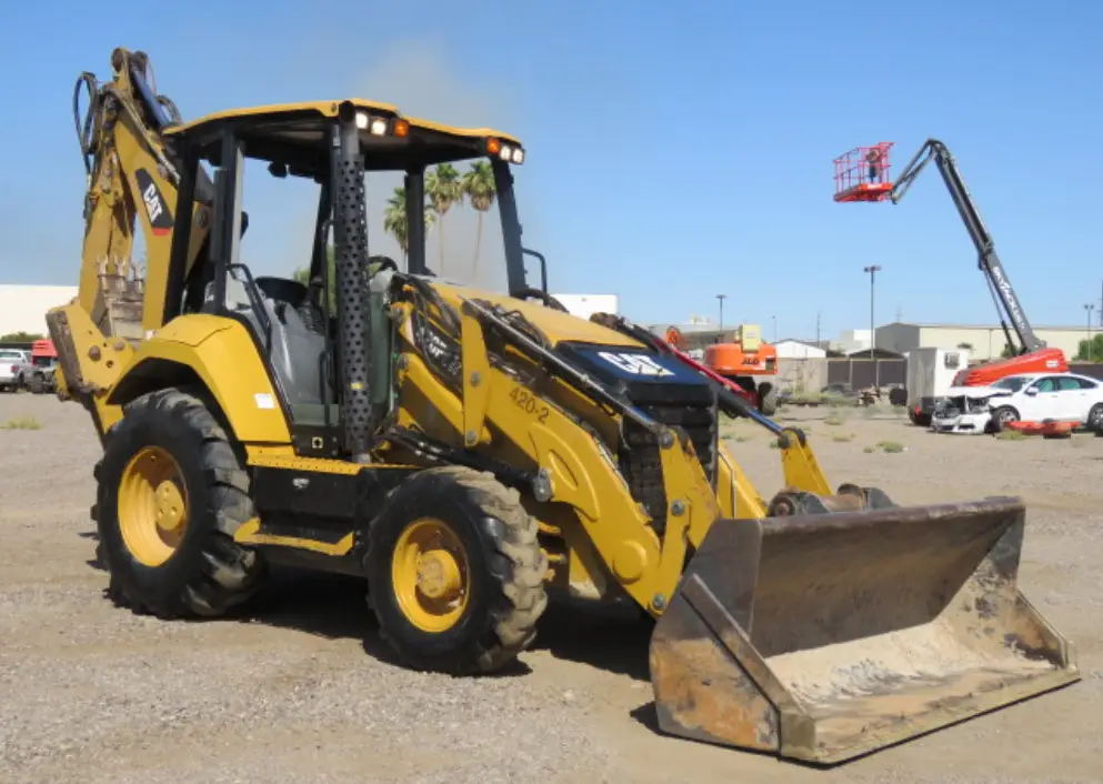 2017 Caterpillar 420F2 IT 4WD Backhoe Loader E-Stick Aux Hyd Q/C