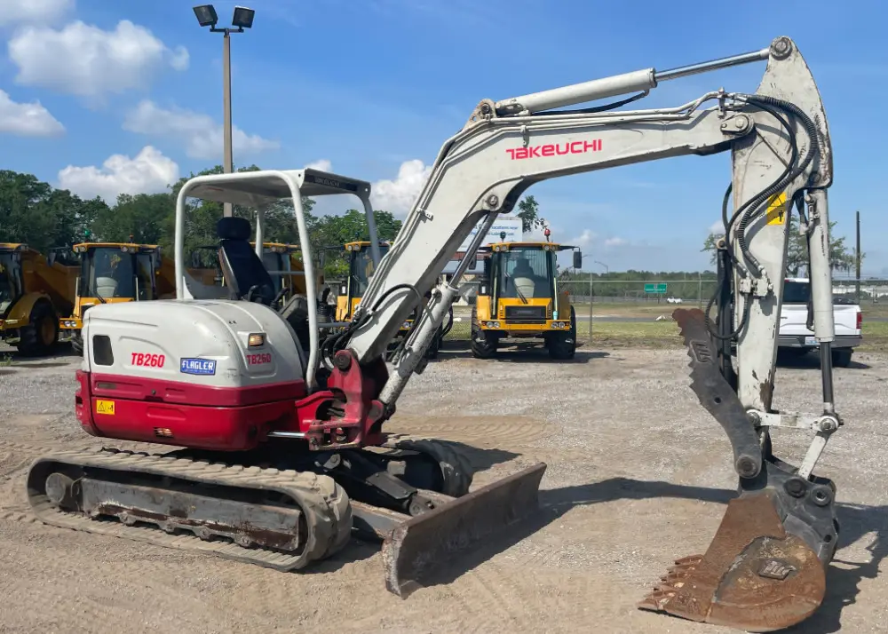 2017 Takeuchi TB260 Mini Excavator Rubber Tracks Backhoe Thumb Diesel