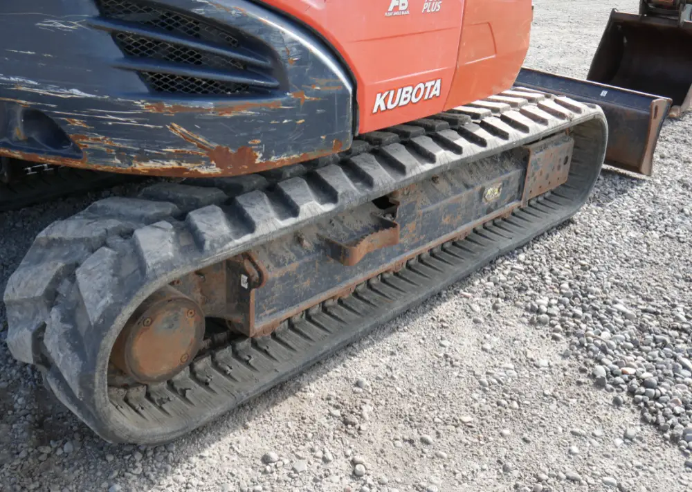 2016 Kubota KX080-4 Hydraulic Mini Excavator Cab Heat A/C Aux Hyd Blade