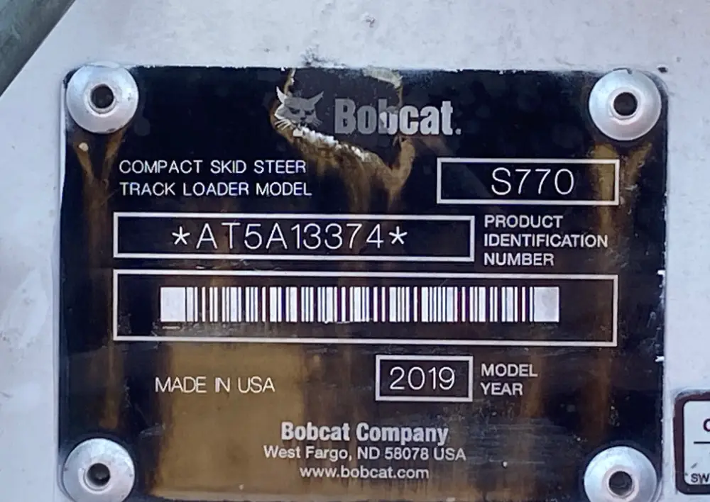 2019 Bobcat S770 Skid Steer Wheel Loader Aux Hyd Diesel Kubota Bucket
