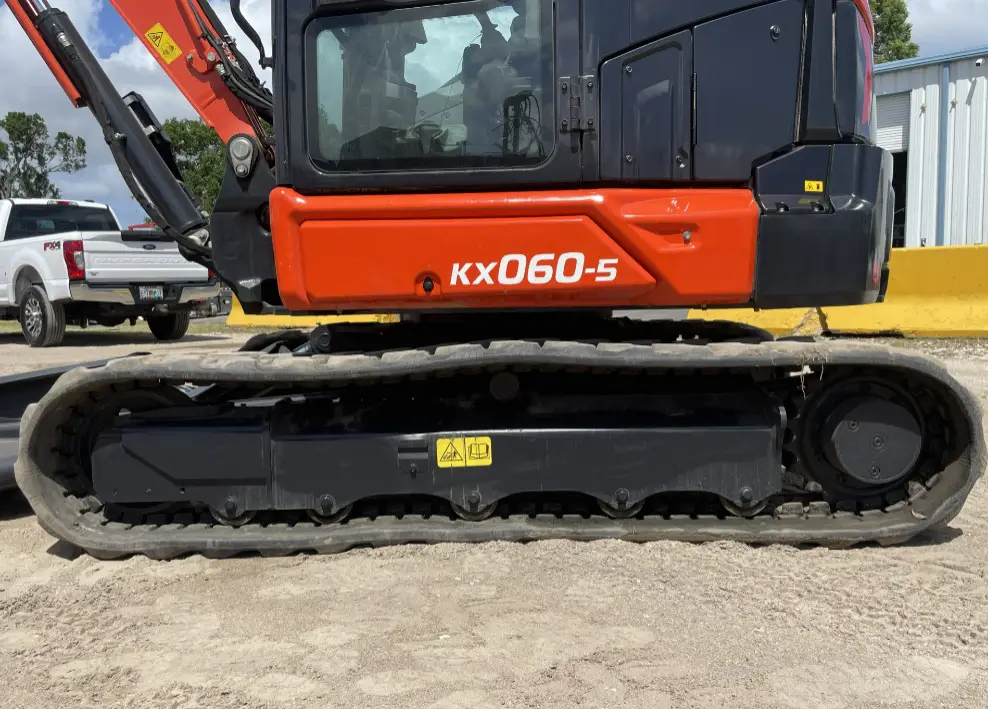 2021 Kubota KX060-5 Mini Excavator Rubber Tracks Cab Backhoe Blade 2-spd