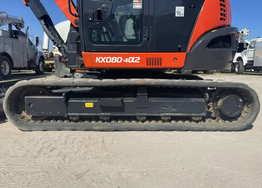 2021 Kubota KX080-4a2 Mini Excavator Rubber Tracks A/C Cab Backhoe Blade