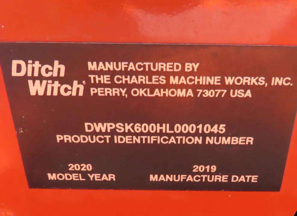 2020 Ditch Witch SK600 Ride On Tracked Skid Steer Loader Aux Hyd Diesel