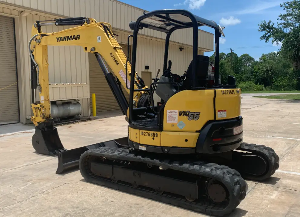 2019 Yanmar VIO55-6A Mini Excavator Blade Bucket Aux Hyd Q/C