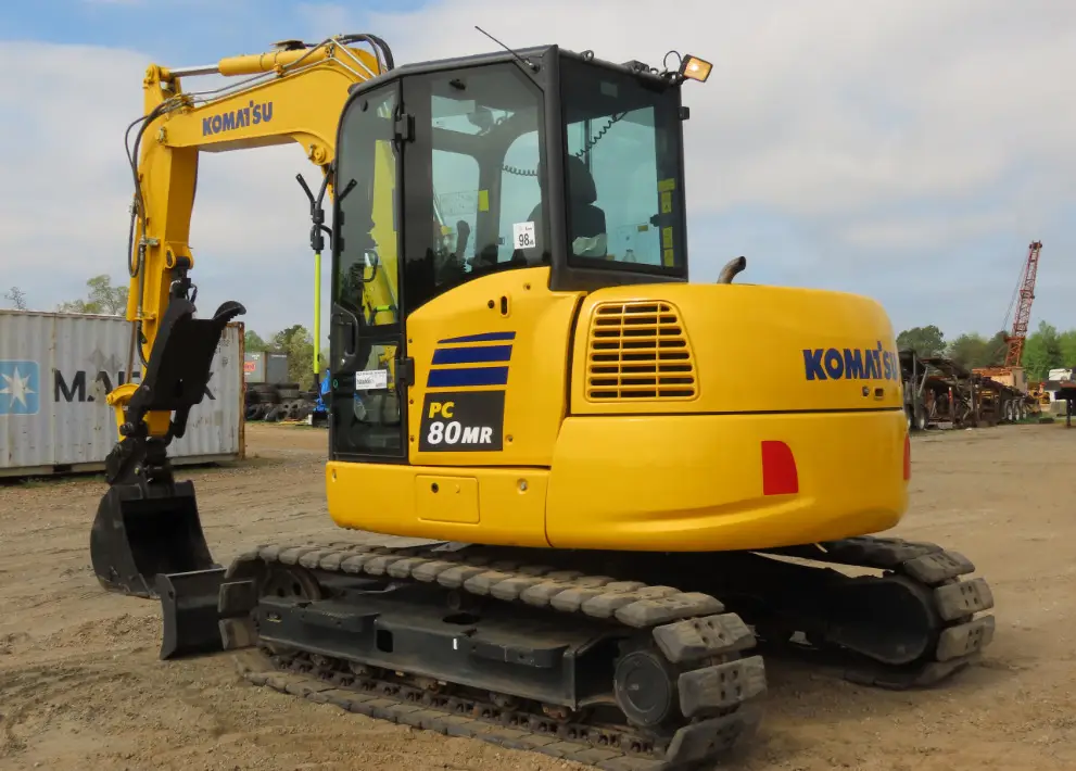2020 Komatsu PC80MR-5E0 Mini Excavator Thumb Aux Hyd Yanmar Blade Bucket