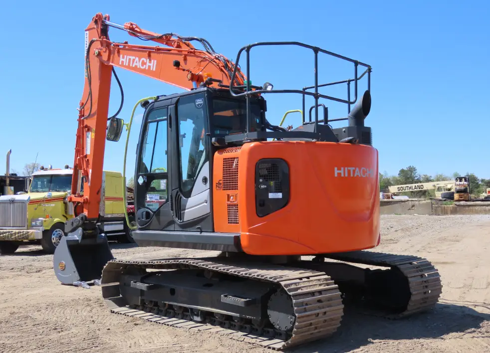 2021 Hitachi ZX135US-6 Excavator Hyd Q/C Aux Hyd Enclosed Cab A/C Izuzu