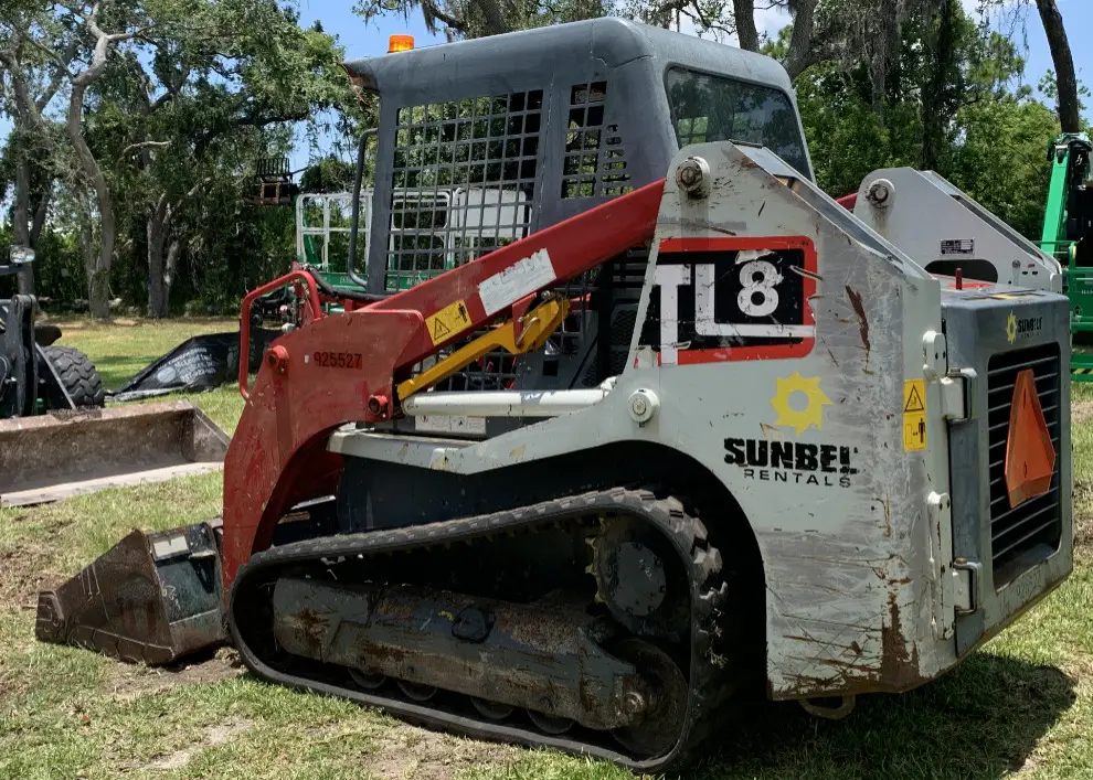 2016 Takeuchi TL8 Tracked Skid Steer Loader Crawler Aux Hyd Kubota 74 hp