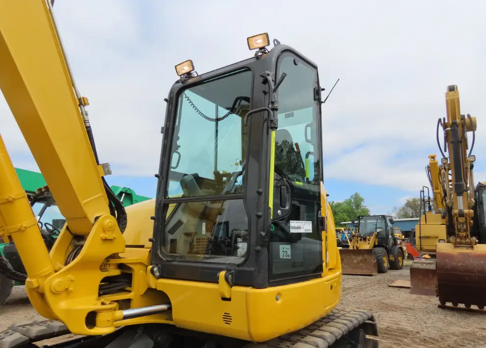 2020 Komatsu PC80MR-5E0 Mini Excavator Thumb Aux Hyd Yanmar Blade Bucket