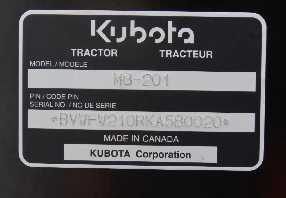 2022 Kubota M8-201 4WD Diesel Tractor w/ Front End Loader Ag Farm Q/A