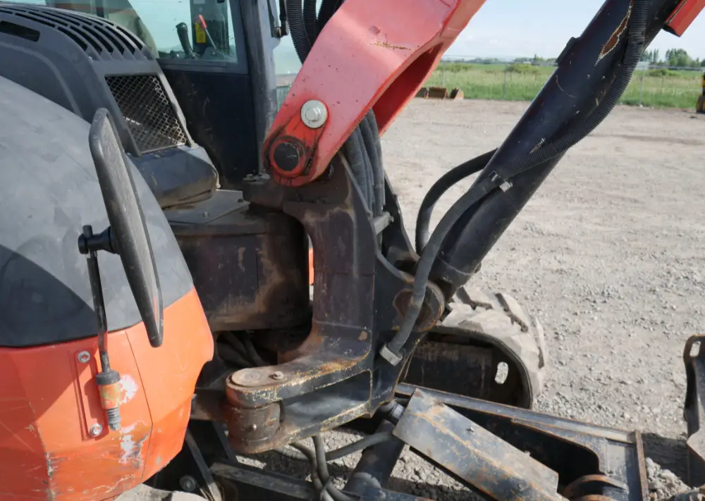 2016 Kubota KX080-4 Hydraulic Mini Excavator Cab Heat A/C Aux Hyd Blade