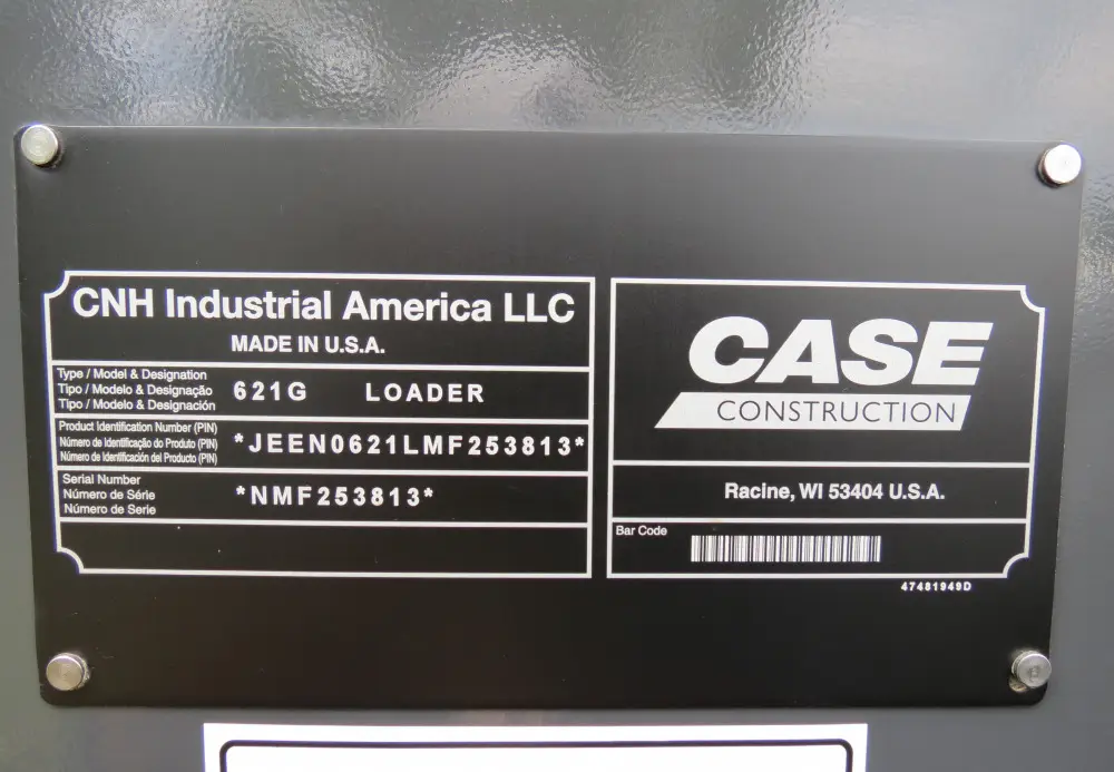 2022 Case 621G Wheel Loader Hydraulic Q/C 3rd Valve Aux Hyd