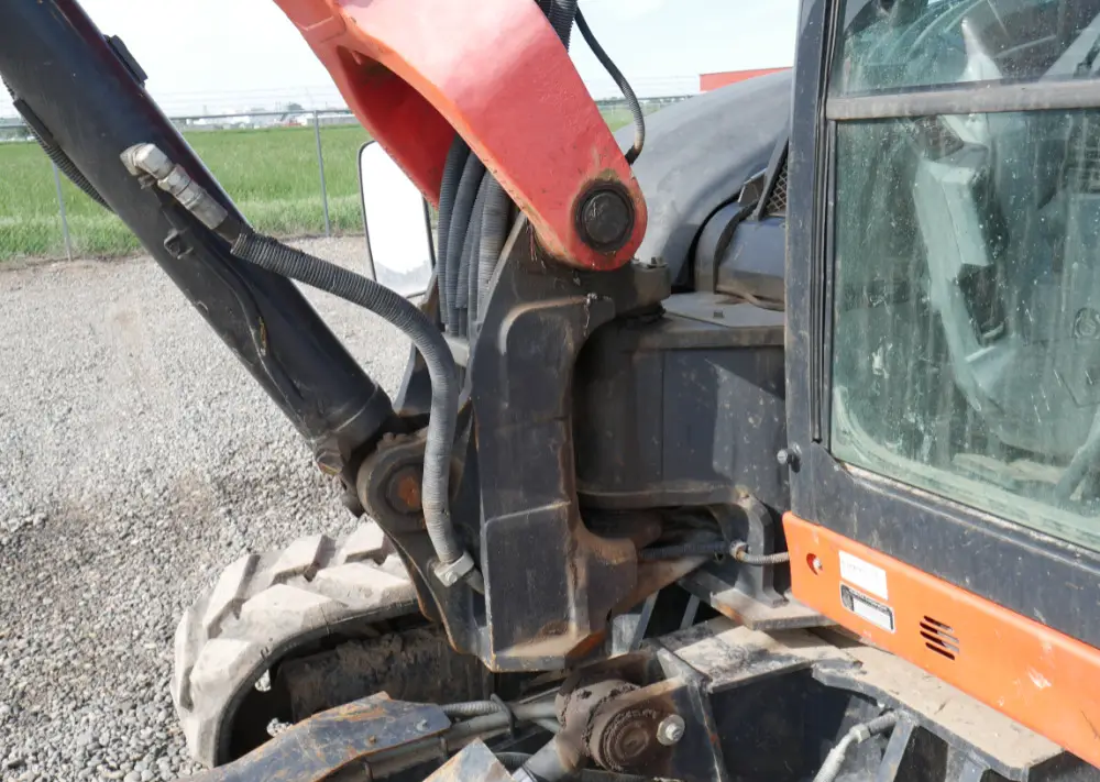 2016 Kubota KX080-4 Hydraulic Mini Excavator Cab Heat A/C Aux Hyd Blade