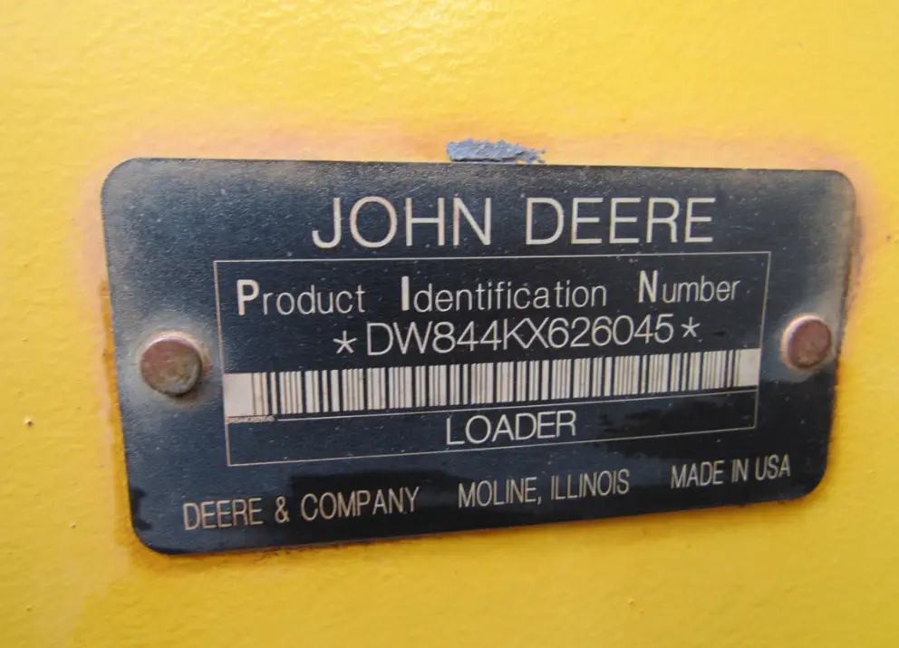 2009 John Deere 844K 4WD Articulating Wheel Loader Cab A/C