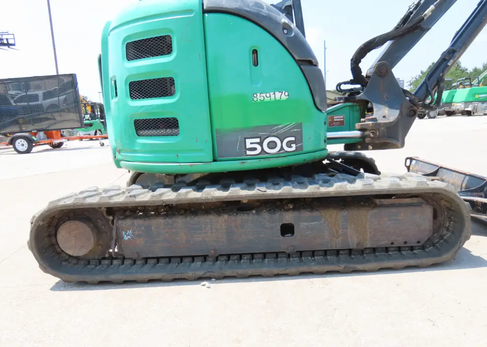 2016 John Deere 50G Mini Excavator Diesel Trackhoe Aux Hydraulics Blade