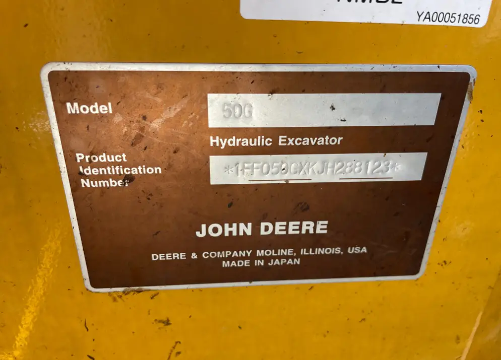 2018 John Deere 50G Mini Excavator Backhoe Aux Hyd Diesel Thumb Bucket