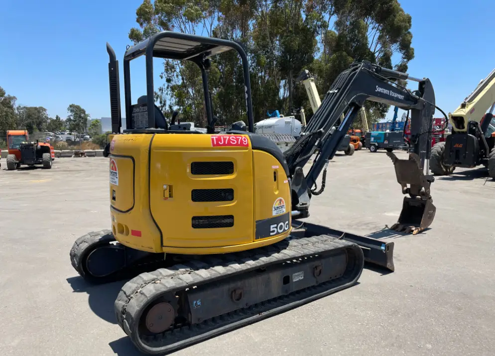 2018 John Deere 50G Mini Excavator Backhoe Aux Hyd Diesel Thumb Bucket