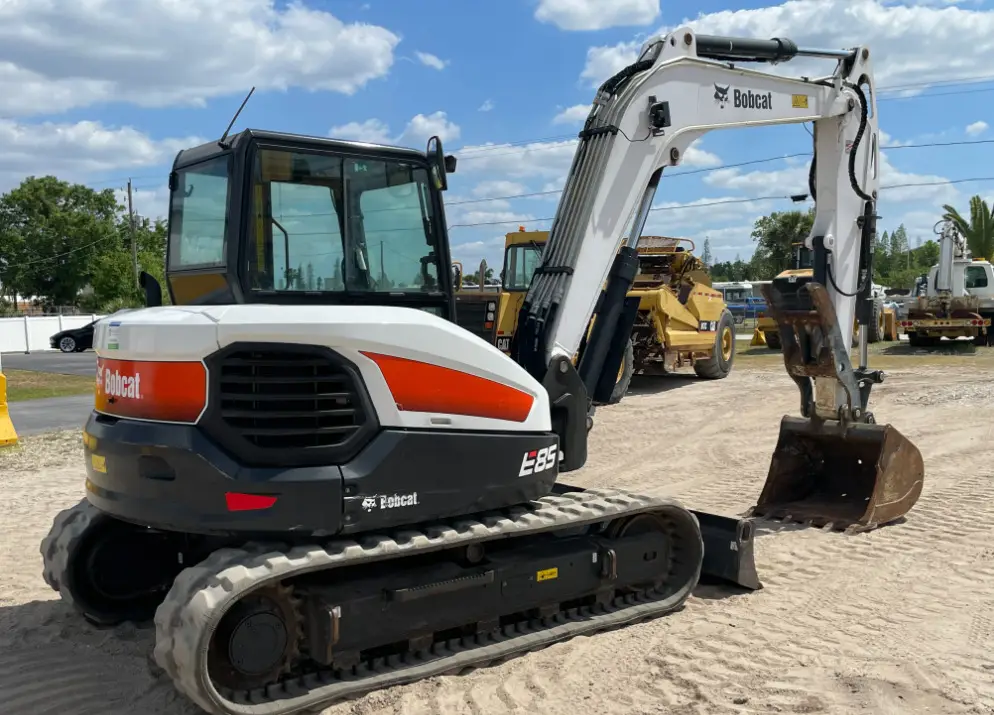 2020 Bobcat E85 Mini Excavator A/C Cab Hydraulic Thumb Aux Q/C bidadoo