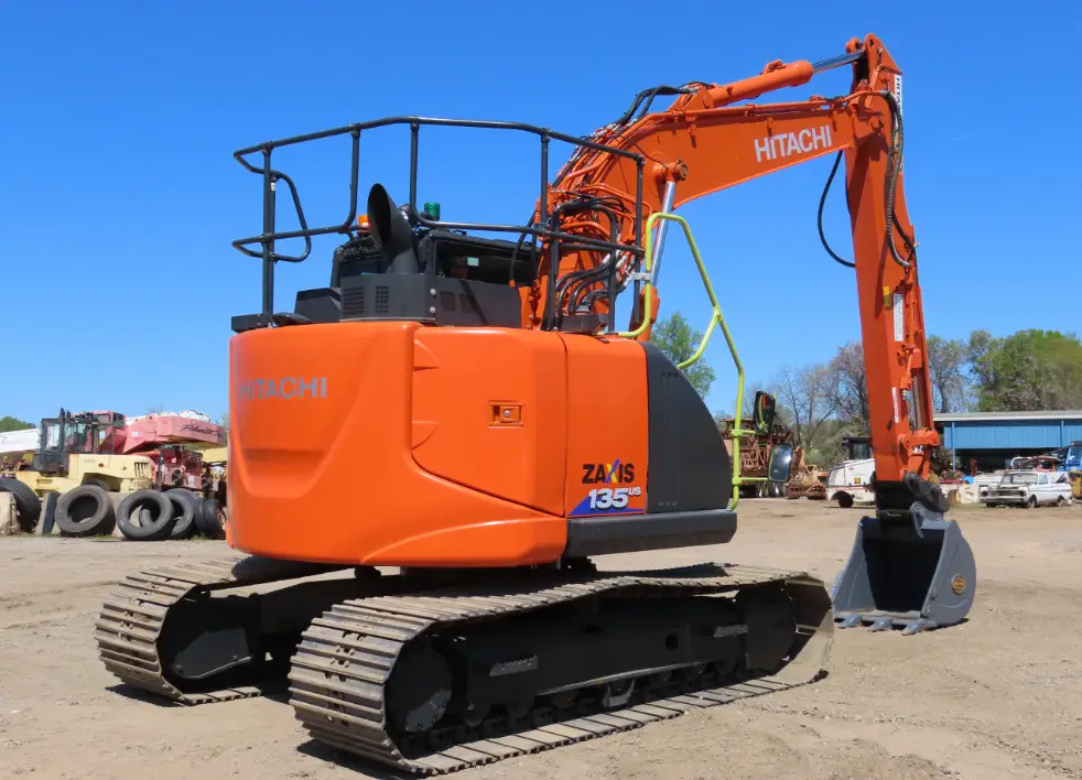 2021 Hitachi ZX135US-6 Excavator Hyd Q/C Aux Hyd Enclosed Cab A/C Izuzu