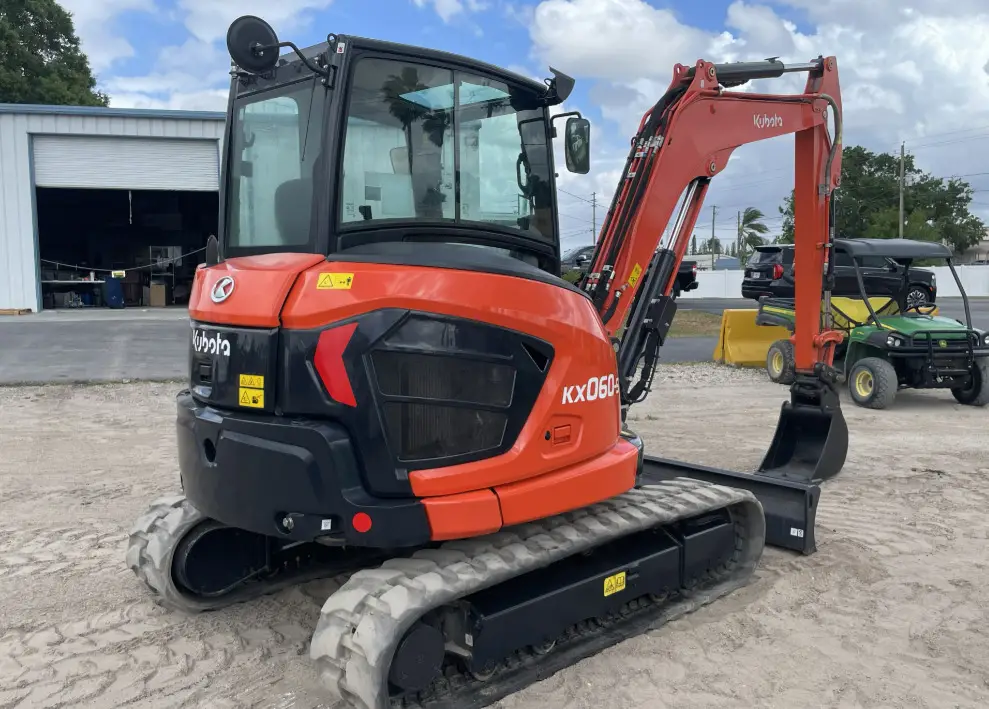 2021 Kubota KX060-5 Mini Excavator Rubber Tracks Cab Backhoe Blade 2-spd