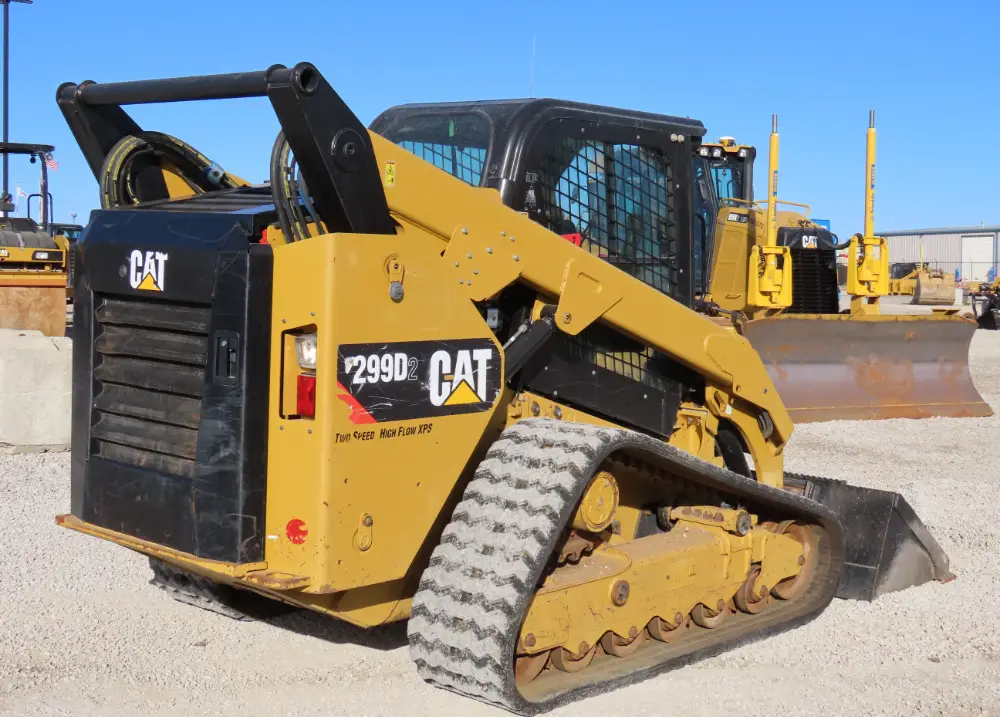 2019 Caterpillar 299D Tracked Skid Steer Track Loader High Flow Cab A/C Hyd Q/C