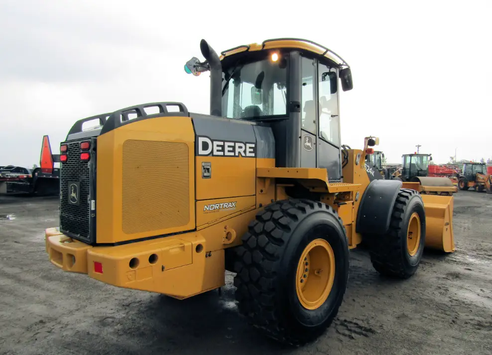 2015 John Deere 524K Wheel Loader Aux Hyd Q/C Craig Bucket Cab LOW HOURS