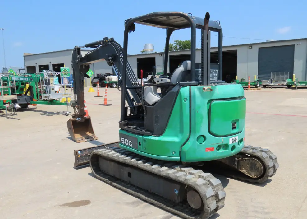 2016 John Deere 50G Mini Excavator Diesel Trackhoe Aux Hydraulics Blade
