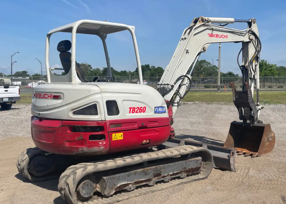 2017 Takeuchi TB260 Mini Excavator Rubber Tracks Backhoe Thumb Diesel