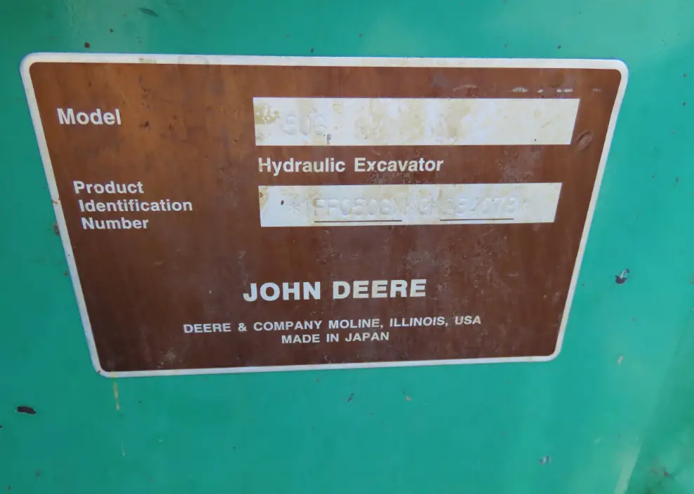 2016 John Deere 50G Mini Excavator Diesel Trackhoe Aux Hydraulics Blade